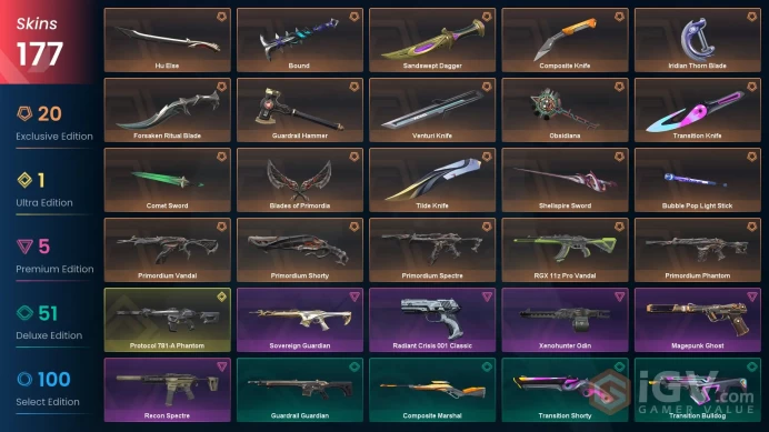 EU 177 Skins > Primordium Vandal  RGX 11z Pro Vandal Protocol 781-A Phantom Hu Else Blades of Primordia Forsaken Ritual Blade  99053576