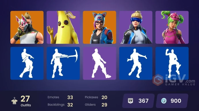 Fortnite Account [PC] 27 skins | Neo Versa | Rogue Agent | Lynx | Zenith | Drift | Blackheart | Carbide | Hybrid | Calamity | The Prisoner | The