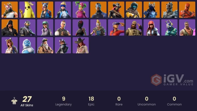 Fortnite Account [PC] 27 skins | Neo Versa | Rogue Agent | Lynx | Zenith | Drift | Blackheart | Carbide | Hybrid | Calamity | The Prisoner | The