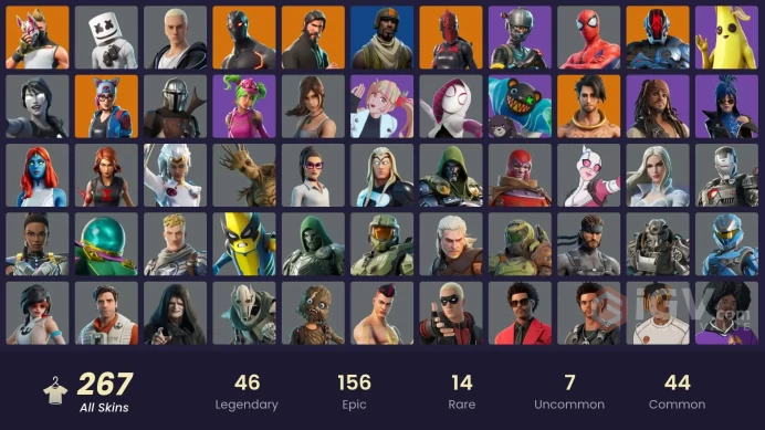 FA / 250 SKINS / THE REAPER / AERIAL ASSAULT TROOPER / ELITE AGENT / OG STW