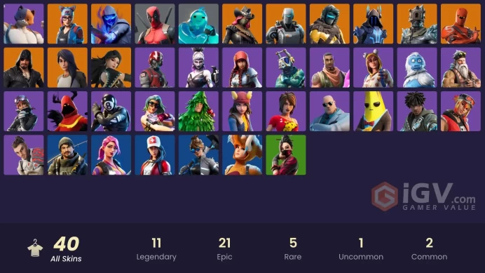 Fortnite Account [PC] 40 skins | Lynx | A.I.M. | Zenith | Era | Blackheart | Gear Specialist Maya | Hybrid | Calamity | Fusion | The Prisoner | 