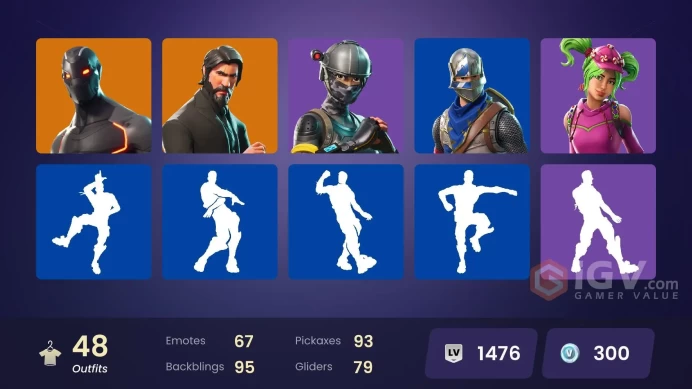 [PC/XBOX/Nintendo] 48 skins | The Reaper | Blue Squire | Royale Knight | Elite Agent | Take The L |