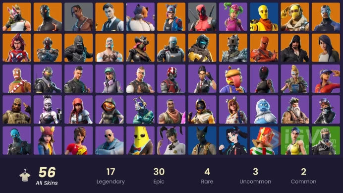 [PC/Nintendo] 56 skins | Travis Scott | Rogue Agent | Raptor | Drift | A.I.M. | Enforcer |