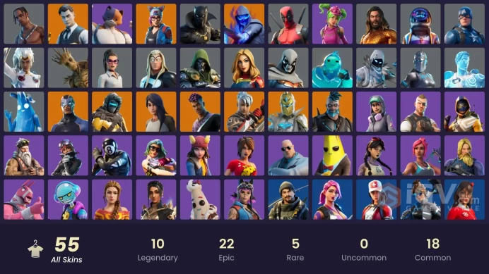 [PC/PSN/XBOX] 55 skins | Travis Scott | Astro Jack | Gold Midas | Gold Brutus | Fade | Omegarok | Spectra Knight | Lynx | Zenith | Carbide |0 VB