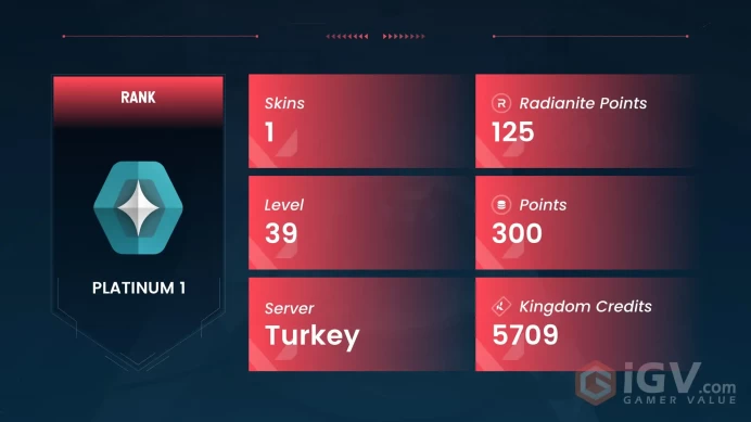 EU-TR // Ion Vandal // FULL Access // Valorant Best Skins // Platinum 1