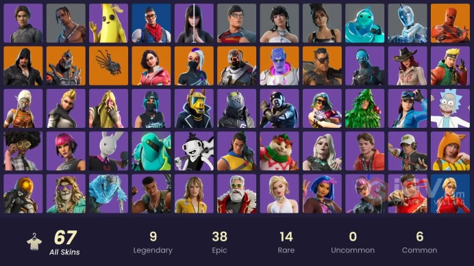 [PC/PSN/XBOX] 67 skins | Travis Scott | Cloud Striker | Point Patroller | Fixer | Trilogy | Sultura | Prodigy | Sentinel | Kymera | Ruin 