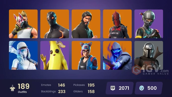 [PC/Nintendo] 189 skins | The Reaper | Parental Controls |  Elite Agent | Blue Team Leader | Take The L |