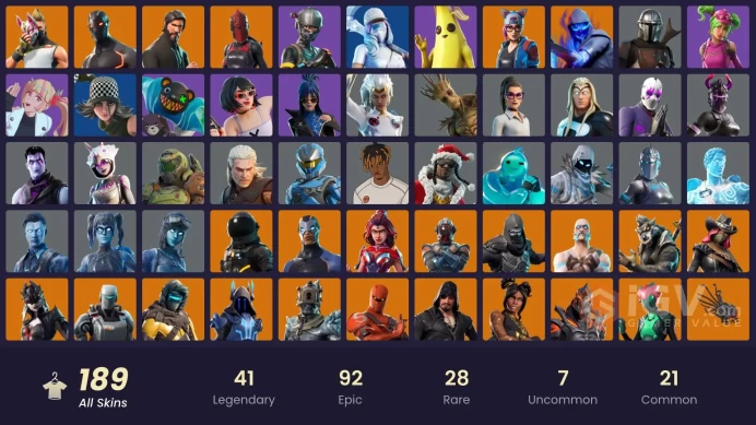 [PC/Nintendo] 189 skins | The Reaper | Parental Controls |  Elite Agent | Blue Team Leader | Take The L |
