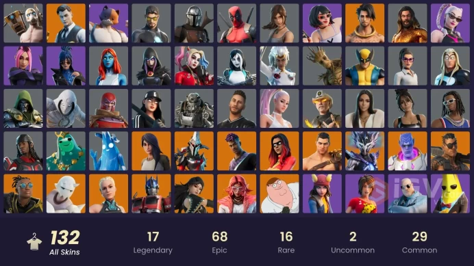 [PC] 132 skins | Leviathan Axe | Gold Brutus | Spire Assassin | Kymera | Joltara | Optimus Prime | Malik | Era | Paradigm (Reality-659) | 50 VB