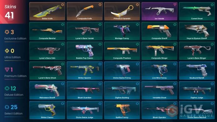 EU / 41 LUX SKINS (Ion Vandal+Lycan's Bane Vandal) + 3 KNIVES (Prime//2.0 Karambit) / MAIL (FULL ACCESS)