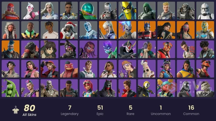 Fortnite Account [PC] 80 skins | Renzo the Destroyer | Omegarok | Spectra Knight | Optimus Prime | Mizuki | Kado Thorne | Era | Clone Trooper | 