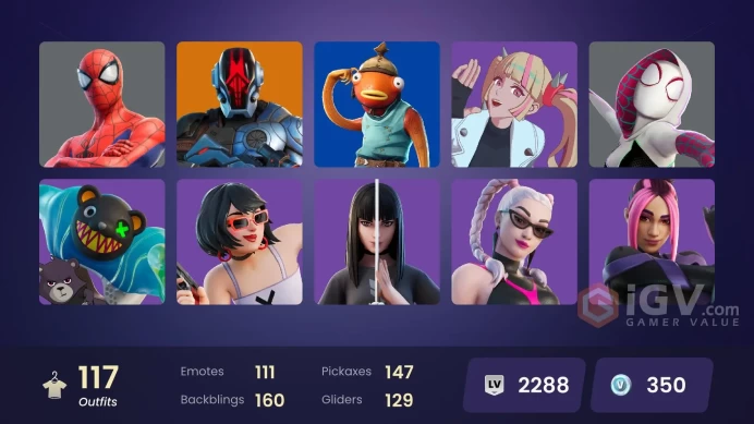 | PC/PSN/XBOX | 117 SKINS | Omegarok | Nezumi | Renzo the Destroyer | Valeria | Ronin | Torin | Kado Thorne | The Origin | 350 VBUCKS | FwQsV |