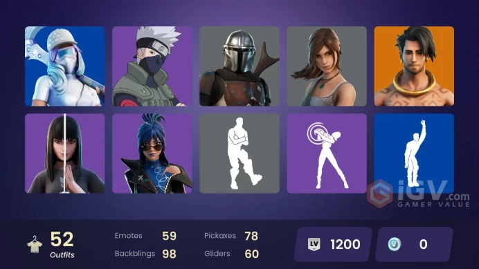 | PC/PSN | 52 SKINS | Menace | Valeria | Mandalorian | Raz | Torin | Kymera | Peter Griffin | Predator | The Cube Queen | 0 VBUCKS | Fw4ok |