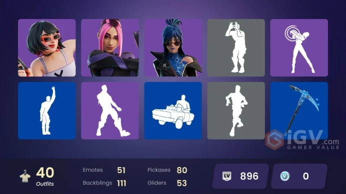 | PC/XBOX | 40 SKINS | Peter Griffin | Valeria | The Origin | Snap | The Imagined | Solid Snake | Burnoff | Adira | Erisa | 0 VBUCKS | FtD6m |