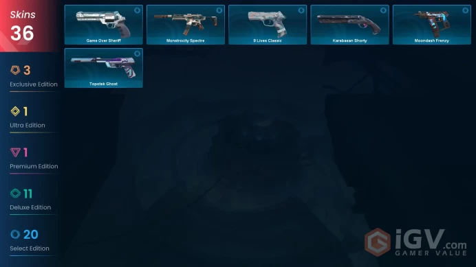 NA | VP 205 | LVL 152 | Radiant Entertainment System Ghost | Reaver Karambit | Tilde Knife | Bound  | Prime Vandal | Bound Classic | Bou | V0626