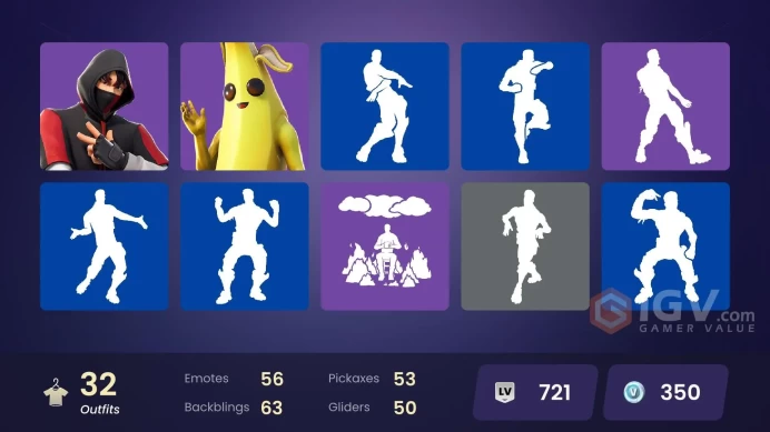 FA - [PC/XBOX] 32 skins | IKONIK | Renzo the Destroyer | Ruin | Era | Blackheart | Luxe | Hybrid | Polar Peely | Rian | Take The Elf
