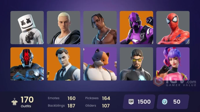 [PC/PSN/XBOX/NIN] 170 skins | Dark Vertex | Travis Scott | Gold Midas | Gold Brutus |Sentinel |Spire Assassin |Kymera |The Foundation| 528 DAY 