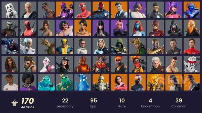 [PC/PSN/XBOX/NIN] 170 skins | Dark Vertex | Travis Scott | Gold Midas | Gold Brutus |Sentinel |Spire Assassin |Kymera |The Foundation| 528 DAY 
