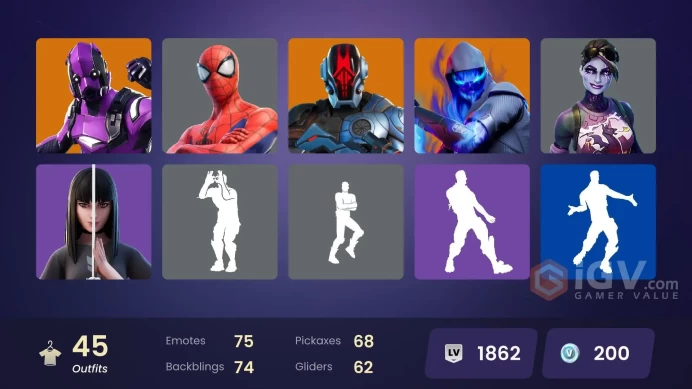 [PC/PSN/XBOX/NIN] 45 skins | Dark Vertex | The Cube Queen | The Foundation | Kado Thorne | Ronin | Fusion | Dark Bomber | Last match 871 day ago