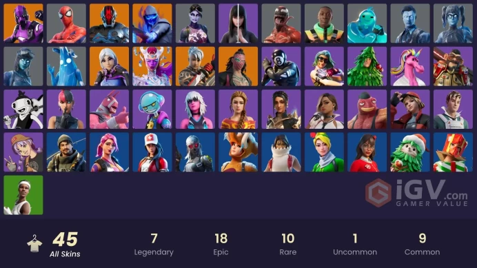 [PC/PSN/XBOX/NIN] 45 skins | Dark Vertex | The Cube Queen | The Foundation | Kado Thorne | Ronin | Fusion | Dark Bomber | Last match 871 day ago