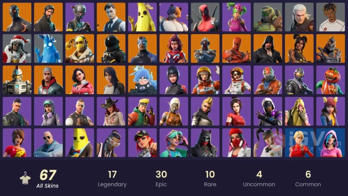 Full access .  [PC/XBOXNINTENDO] 67 skins    The Reaper  Take the l | Elite Agent | Gold Midas | Gold Brutus  Rambunctious |