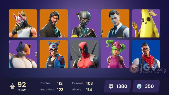 F.A 92 skins  OG STW | The Reaper |  Take The l Blue Team Leader | Gold Midas | Gold Brutus | . Elite Agent |  Carbon Com