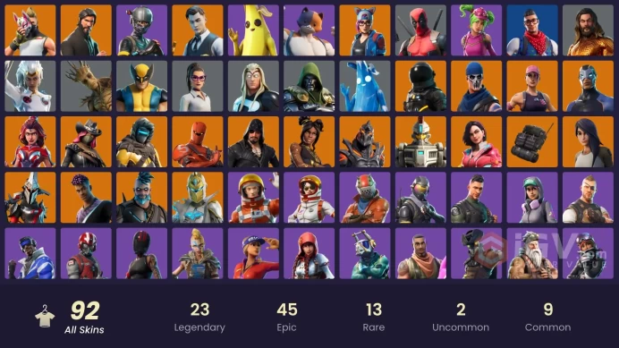 F.A 92 skins  OG STW | The Reaper |  Take The l Blue Team Leader | Gold Midas | Gold Brutus | . Elite Agent |  Carbon Com