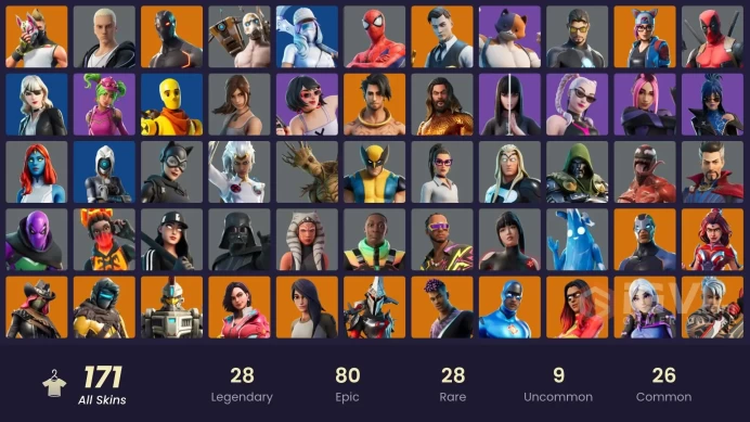 Full access .  [PC/PSN.NINTENDO] 171 skins |  Leviathan axe . Gold Brutus | Sentinel | Joltara |   Candy axe .  Gold Midas | 