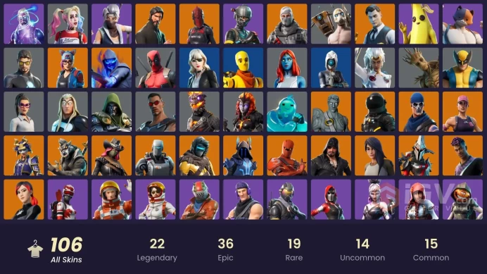 Full access .  PC/PSN/XBPX/NINTENDO]  Galaxy + Leviathan Axe + The Reaper + OG STW   106 skins |