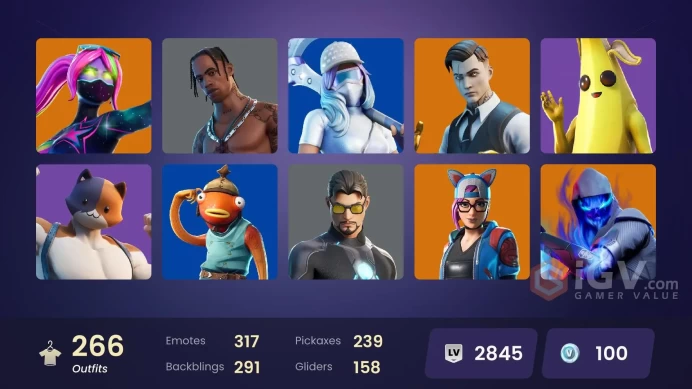 Full Access - [PSN/XBOX/NINTENDO/PC] 266 skins | Travis Scott , Gold Midas , Gold Meowscles , Fishstick (World Cup)