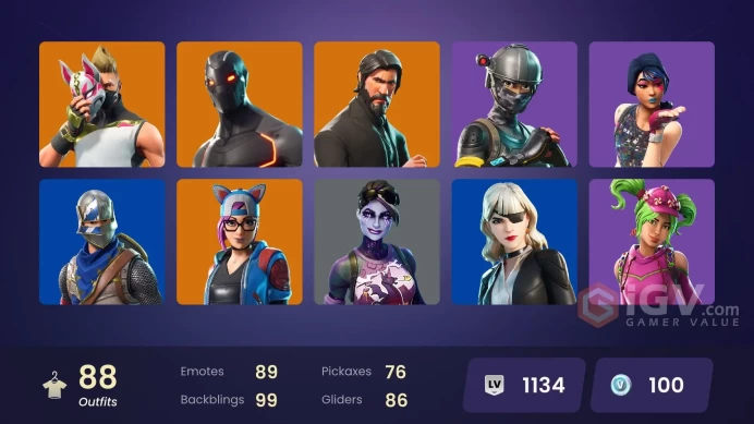 (PC PSN XBOX) 88 skins | OG STW | Sparkle Specialist | The Reaper | Blue Squire | Royale Knight | Elite Agent | Blue Striker | Renzo the Destroy