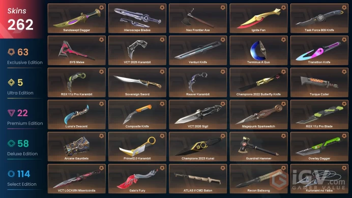 AP/ HKG 229020 Spent VP Ignite Fan Champions 2022-2023 Bundle VCT 2026 Sigil VCT LOCK//IN Misericordia VCT 2025 Karambit Evori Dreamwings Vandal