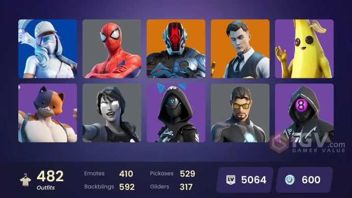 [ALL PLATFORMS]-479 Skin-526 Pickaxes-408 Emotes-The Paradigm OG-OG STW-Merry Mint Axe-FULL ACCESS-