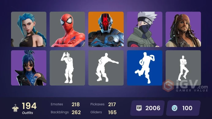 [ALL PLATFORMS]-200 Skin-217 Pickaxes-218 Emotes -FULL ACCESS-BEST SELLER-