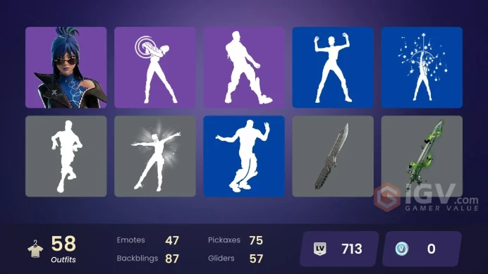  Fortnite Account [PC] 58 skins | Spectra Knight | Valeria | Hades | Zeus | Peter Griffin | Poseidon | Ahsoka Tano | War Machine | Emma Frost | 