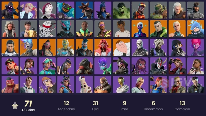  Fortnite Account [PC] 71 skins | Renzo the Destroyer | Galaxy Scout | Omegarok | Raven | Spectra Knight | Twyn | Valeria | Kado Thorne | Nezumi