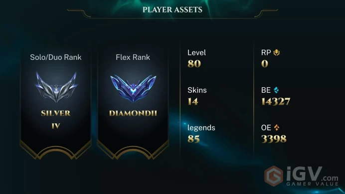[EUW] | Silver | Champion 83   | SKIN13  | 11K BE   | Full Access | Instant Delivery |Unverified Email | Y13