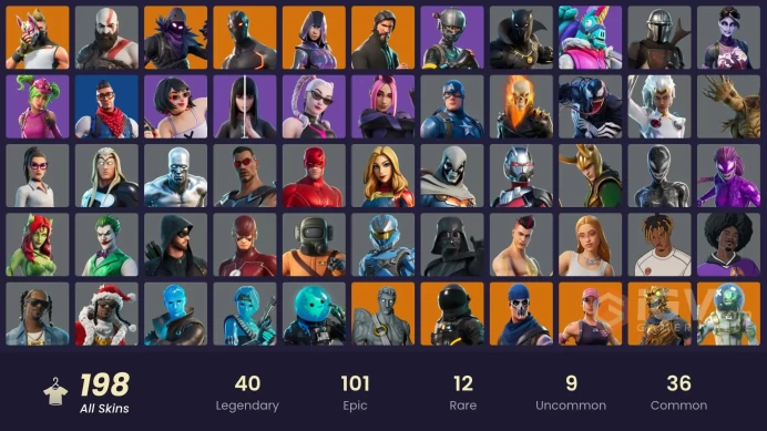 Full Access - [NINTENDO/PC] 196 skins | IKONIK , The Reaper , Glow , Kratos , Elite Agent , Blue Team Leader , OG STW