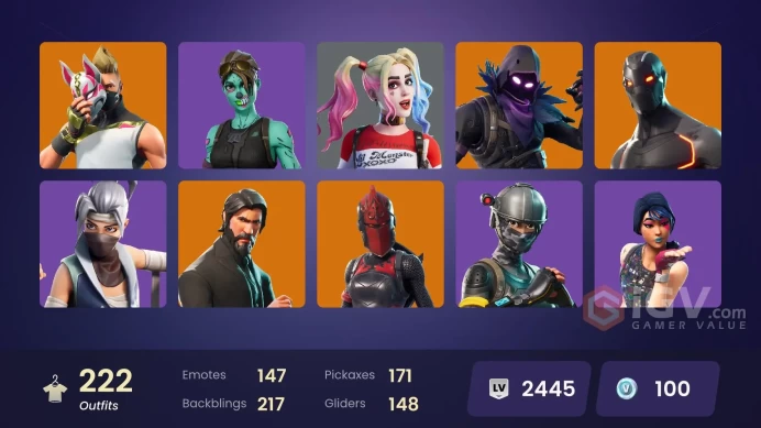 [PC/PSN/XBOX/NIN] 221 skins | Sparkle Specialist | The Reaper | Blue Squire | Royale Knight | Elite Agent | Omega (stage 5) | Last match 548 day