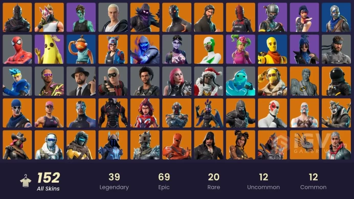 FA / 244 SKINS / TRAVIS SCOTT / GOLD KRATOS / RENEGADE RAIDER / GOLD MEOWSCLES / GOLD MIDAS / GOLD BRUTUS /