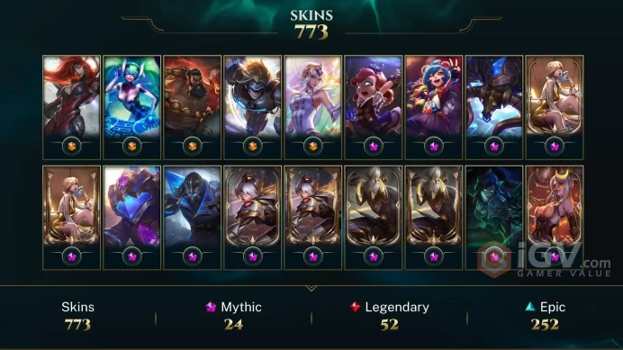 773 SKIN | 222K+ BE | 889 LVL | PLATIN I | MAIL CHANGEABLE LEAGUE OF LEGENDS ACCOUNT