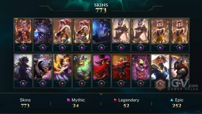 773 SKIN | 222K+ BE | 889 LVL | PLATIN I | MAIL CHANGEABLE LEAGUE OF LEGENDS ACCOUNT