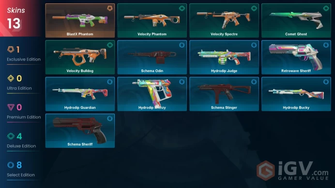 | AP | 13 SKINS | VALUE: 2175 VP | BlastX Phantom | Comet Ghost | RANKED READY | 88 LEVEL | INSTANT DELIVERY | FULL ACCESS | FwhxQ |