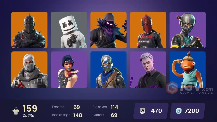 [PC/XBOX] 160 skins | Black Knight | Sparkle Specialist | Blue Squire | Royale Knight | Elite Agent | Havoc | Y442