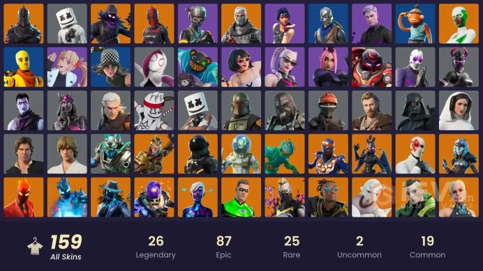 [PC/XBOX] 160 skins | Black Knight | Sparkle Specialist | Blue Squire | Royale Knight | Elite Agent | Havoc | Y442