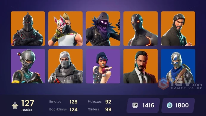 [PC] 127 skins | OG STW | Black Knight | Sparkle Specialist | The Reaper | Neo Versa | Blue Squire | Y443