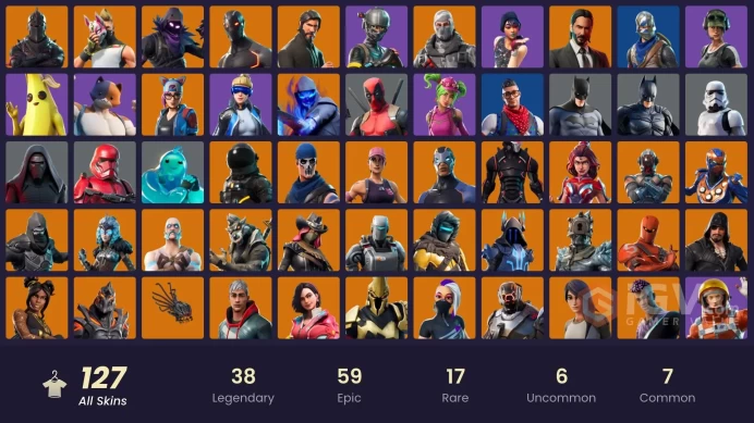 [PC] 127 skins | OG STW | Black Knight | Sparkle Specialist | The Reaper | Neo Versa | Blue Squire | Y443