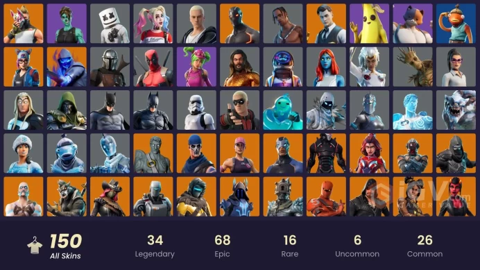 [PC] 149 skins | OG STW | Travis Scott | Astro Jack | Omega (stage 5) | WORLD CUP | Gold Midas | Rogue Agent | Love Ranger | Sentinel | 100 VB