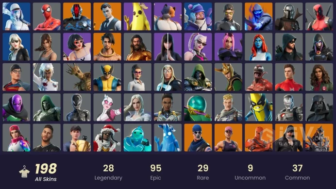 (PC PSN XBOX) 198 skins | OG STW | Subzero Cryptic | Sultura | FNCS 3:1 Champion | Fixer | Kymera | Ruin | The Foundation | Malik | Gear Special