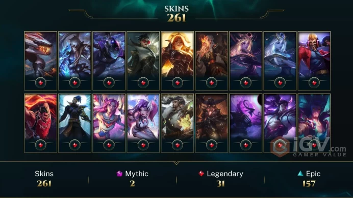 /EUW/NA/OCE/JP/DIAMOND 4/ full champs 270 skins handleveled BEST account / Instant Delivery/ Can change bound email and password/Can be transfer